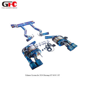 Tubo de Escape de Aleación de Titanio para Automóviles, Fabricación Profesional, Buen <span class=keywords><strong>Precio</strong></span>, para <span class=keywords><strong>Mustang</strong></span> <span class=keywords><strong>GT</strong></span> 5.0L S650 2024, Sistema de Escape Catback - Product Image 1
