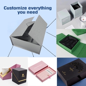 Tùy chỉnh sang trọng in Sáng Tạo tinh tế cứng nhắc các tông đôi cửa mở nắp bộ quà tặng bao bì hộp giấy với khay bên trong <span class=keywords><strong>EVA</strong></span> - Product Image 2