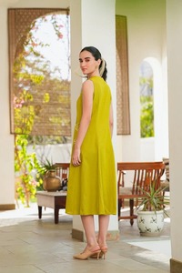 เดรสผ้าคอตตอนเนื้อนุ่มเป็นมิตรต่อสิ่งแวดล้อมสำหรับผู้หญิงคอลเลคชั่นฤดูใบไม้ผลิฤดูร้อน - Product Image 5