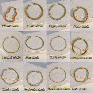 Người Đàn Ông Hiphop Dây Liên Kết Chuỗi PVD 18K Bất Vàng Mạ Thép Không Gỉ Đồ Trang Sức Cuba <span class=keywords><strong>Figaro</strong></span> Dệt Dây Thừng Xoắn Vòng Đeo Tay Cho Phụ Nữ - Product Image 6