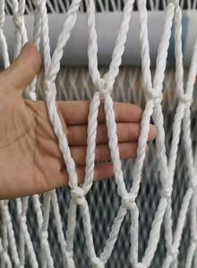 Filets en plastique de sécurité de filet de sac à main d'isolation ignifuge de Protection de court de tennis plat anti-chute en nylon blanc - Product Image 5