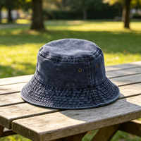 Topi Bucket Katun Cuci Model Lebar untuk Liburan Pantai, Pelindung Matahari di Pinggir Kolam Renang, Topi Nelayan Unisex, Cocok untuk Musim Panas, Resor Tepi Laut, dan Liburan Kapal Pesiar