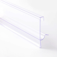 Étiquette de prix en PVC pour étagère de supermarché, bande de données transparente, porte-étiquette de prix, fournitures d'entreposage