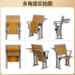 เก้าอี้เรียนพร้อมโต๊ะเขียนหนังสือและชั้นวางหนังสือสำหรับใช้ในห้องเรียน - Product Image 5