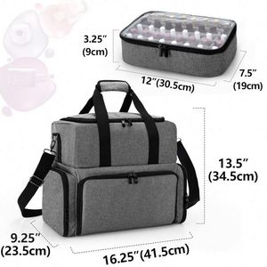 Échantillon Gratuit : Organisateur de Vernis à Ongles pour 80 Flacons avec 2 Compartiments Amovibles et Sections de Rangement pour Outils de Manucure - Product Image 5