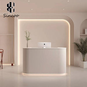 Wholesale Beauty Salon Cashier Simple Modern Shop Small Counter Custom Light Luxury <b>Nail</b> Salon Front <b>Desk</b> - Product Image 1