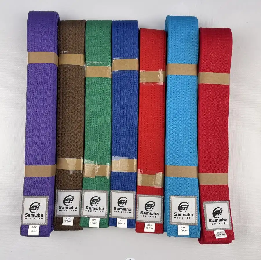 Customizable Unisex BJJ Jiu-Jitsu Martial Arts Belt Color Belt for Brazilian Jiu-Jitsu