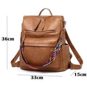 Offre Spéciale sac à dos de mode pour dames en cuir imperméable à l'eau vintage sac à dos pour les filles adolescentes sac à bandoulière sac à bandoulière - Product Image 6
