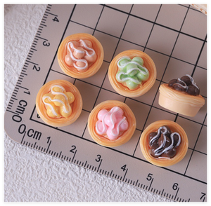 3D alla rinfusa casa delle bambole miniature crostata di uova mini cono <span class=keywords><strong>gelato</strong></span> charmsime per bambini oggetti artigianali in resina ornamenti in plastica modelli alimentari giocattoli - Product Image 2