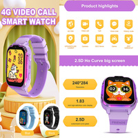 Reloj Inteligente DH20 4G 2024 para Niños con GPS y Ranura para Tarjeta SIM, Videollamada, Reloj Inteligente para Niños
