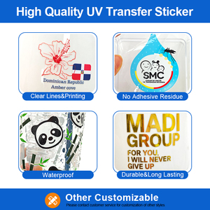 BONI High End Custom 3D UV Cold Transfer Label <strong>Stickers</strong> Personalized <strong>Printing</strong> Labels Transparent Waterproof UV Transfer <strong>Sticker</strong> - Product Image 3