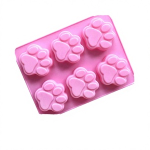 Molde de Silicona Rosa con Forma de Pata de Gato, 6 Cavidades, Fácil Desmoldeo, Libre de BPA, Apto para Horno, Herramientas para Pasteles - Product Image 2