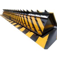 Barrière de circulation routière hydraulique automatique anti-terroriste télécommandée, avec système de destruction de pneus et piquets escamotables