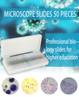 Microbiology Prepared Microscope Slides Set Bacteria Fungi Specimen Slides for Medical University Biological Laboratory Teaching