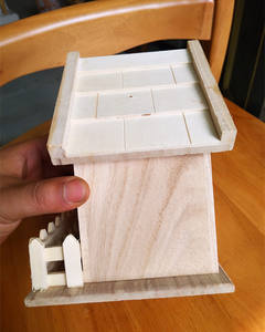 Nido di uccello nuova casa e Brid scatola di allevamento decorazione a buon mercato in legno rustico moda casa per animali domestici capanne in legno solido voliera gabbia per uccelli - Product Image 3