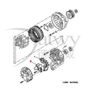 Régulateur de générateur OE 5761C8 Peugeot <span class=keywords><strong>206</strong></span> (marque Datwy) - Product Image 3