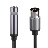 Câble premium 6.35mm mâle ou femelle vers midi 5pin, 1/4