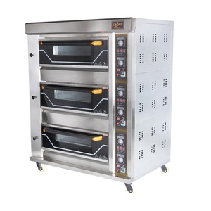 เตาอบแก๊ส2ชั้นสำหรับการค้า2ถาดสำหรับอบพิซซ่าเบเกอรี่และเค้กเตาอบอุตสาหกรรม - Product Image 6