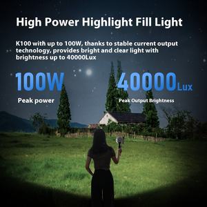 Éclairage continu pour photographie, lampe vidéo de poche 100W, lumière douce COB, lumière LED <span class=keywords><strong>RGB</strong></span> portable, lumière de remplissage photo - Product Image 2