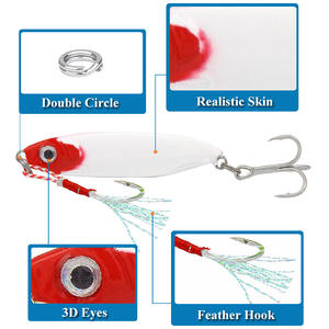 Leurre Vibra Blue Knife 6 couleurs, double hameçon, longue portée, pour pêche en eau profonde, leurre pour pêche au bar, équipement de pêche - Product Image 3