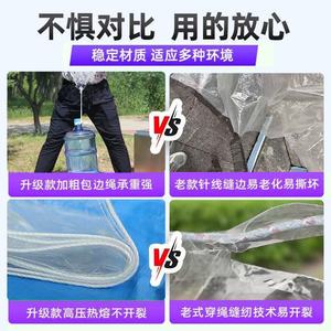 PVC Transparent Tarpaulin 1x1m To 6x6m Rainproof Windproof Heat Insulation Outdoor Awning Balcony Cover - Product Image 4