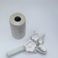 Logo personnalisable OEM 200ml vase en céramique vide moderne bouteille diffuseur de roseaux respectueux de l'environnement fabriqué à la main parfum air