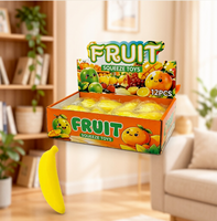 Jouet anti-stress créatif en forme de banane rebondissante à presser, changeant de couleur, pour enfants, décompression - Vente en gros