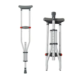 China Manufacture Price Portable Elbow Crutch Aluminum Alloy Walking Stick Crutch for Disabled