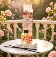 Diffuseurs de parfum d'ambiance de luxe personnalisés en gros avec bâtonnets, style français, 8 oz, pour la maison et la chambre, avec bâtonnets d'aromathérapie
