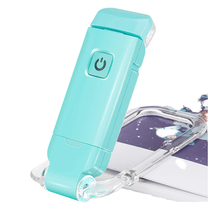 Rechargeable USB Clip-On <strong>Book</strong> <strong>Light</strong> - Eye-Caring LED <strong>Reading</strong> Lamp , Portable Foldable for Bed, Travel, Students - Product Image 1