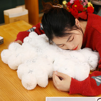 Coussins et oreillers personnalisés, oreiller flocon de neige pour chambre à coucher, pour chaise, doux et confortable