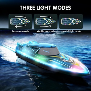 Flytec V666 2.4G LED <b>Remote</b> <b>Control</b> Racing Boat 15 km/h Waterproof Speed Boat Toy with Auto Reset for Pool Lake Kids - Product Image 6