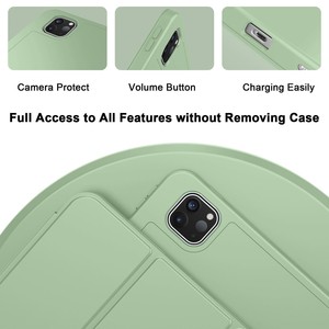 Housse de protection en cuir pour IPad Pro 12.9 ''Air M2 M4 2024 à trois volets PU Skin Feel antichoc - Product Image 3