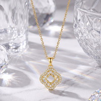 Collier SMON30 en argent sterling S925, trèfle à quatre feuilles creux, moissanite couleur D, moissanite VVS, bijou artisanal pour le cou