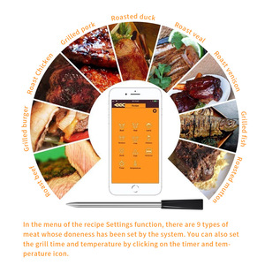 Thermomètre de cuisson sans fil intelligent avec sonde de 140 mm en acier inoxydable pour barbecue, four et aliments - Product Image 4