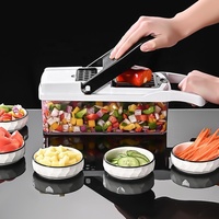 Hachoir à légumes multifonctionnel 26 en 1 Articles de cuisine en métal Mandoline Coupe-légumes manuel