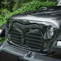 Grille avant Maiker pour Jeep Wrangler JL/Gladiator JT, grille en ABS noir brillant, accessoires, fabricant Maiker