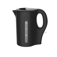 Bouilloire électrique en acier inoxydable de 1,0 L avec jauge d'eau transparente, arrêt automatique, protection contre la cuisson à sec, bouilloire à eau chaude pour la maison