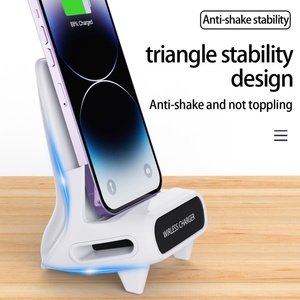 แท่นวางไฟฟ้าแบบไร้สาย15W ใหม่สำหรับ <span class=keywords><strong>Apple</strong></span> Samsung, สำหรับโทรศัพท์มือถือและแท็บเล็ต Xiaomi - Product Image 6
