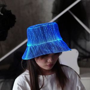 หมวกไฟเบอร์ออปติกเปลี่ยนสีได้ 7 สี พร้อมถังไฟ LED ส่องสว่าง - Product Image 3