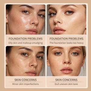 Crème hydratante teintée longue tenue OEM SPF pour peaux grasses, contrôle du sébum, estompe les pores, 3 teintes, crème BB légère 50g - Product Image 3