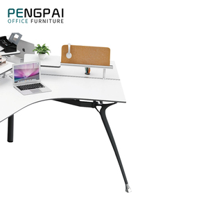 Phong Cách Mới Hình Dạng Cong Workstation 6 Người Văn Phòng 120 Độ Phân Vùng Nhà Sản Xuất Bàn Văn Phòng Tùy Chỉnh - Product Image 6