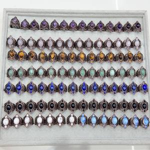 Assorted Zircon Teardrop <b>Rings</b> Women 925 <b>Silver</b> Plated Adjustable Classic <b>Boho</b> Jewelry Set Unique Fashion Statement <b>Rings</b> Gift - Product Image 6