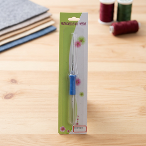 HC0029 Punch Needle <b>Tool</b> and threader Punch Needle <b>Tool</b> with Threader Purple Handle Craft - Product Image 3
