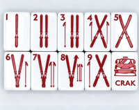 Jeu de Mahjong Américain Professionnel Moderne avec 160 Tuiles Acryliques Résistantes à l'Eau et Cartes Joker pour Soirée Casino