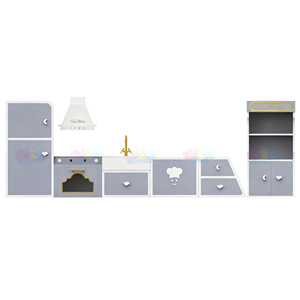Restaurant parent-enfant, jeu de rôle, château espiègle, installations de divertissement, expérience de carrière pour enfants, cuisine simulée - Product Image 5