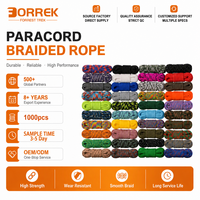 Cordon de parachute en nylon tressé 7 brins de 4 mm, 550 lb, 10 pieds (3 m), pour camping, survie, tente, corde de maintien, usage intensif, tactique, extérieur