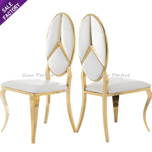 2025 Gold <b>White</b> Oval Back Stainless Steel Hotel Banquet Wedding Event Supplies <b>Chair</b> <b>Dining</b> <b>Room</b> Furniture <b>Chair</b> - Product Image 5
