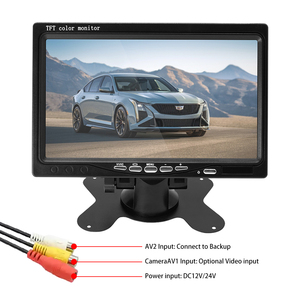 7 inch TFT LCD màu HD xe Màn hình hiển thị cho Auto CCTV đảo ngược phía sau xem sao lưu máy ảnh <span class=keywords><strong>AV</strong></span> Đầu vào cho xe buýt Xe Tải xe camer - Product Image 3