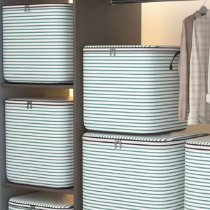 Almacenamiento de edredón de almacenamiento de ropa Extra grande de alta resistencia para organizar el dormitorio - Product Image 3